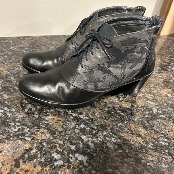 Naot Prima Bella Baccio Black Leather Heels EU Size 40 US 9 9.5 Shoes - Picture 3 of 10